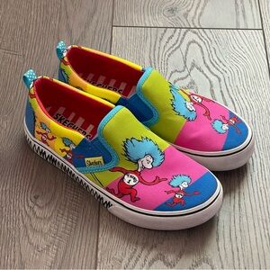 Skechers Dr. Seuss Marley Jr Things Ran Up Kids Size 2.5 Multicolored Sneakers